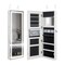 Mirrored Jewelry Armoire with Full Length Mirror and 2 Internal LED Lights